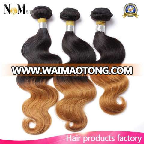 100% Virgin Remy Brazilian Human Hair Extension Ombre